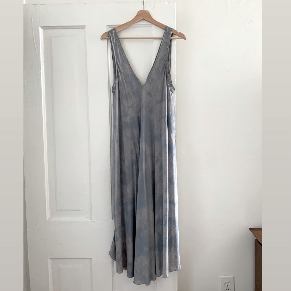 Hi-Lo Tie-dye Midi Tank Dress